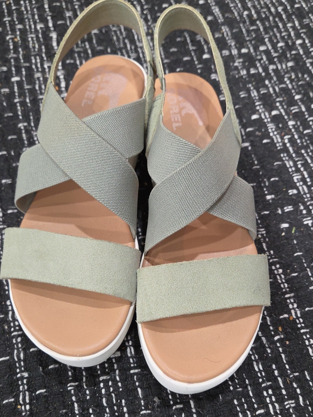 Sorel Women's Sage Green Crisscross Slingback Sandals